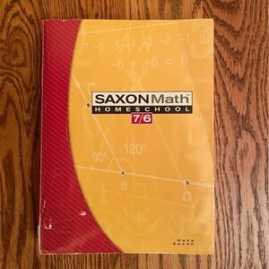 SAXON Math Homeschool 7/6 Yellow Workbook